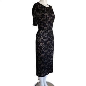 NWT Stylein Naima Black Dress Floral size Medium